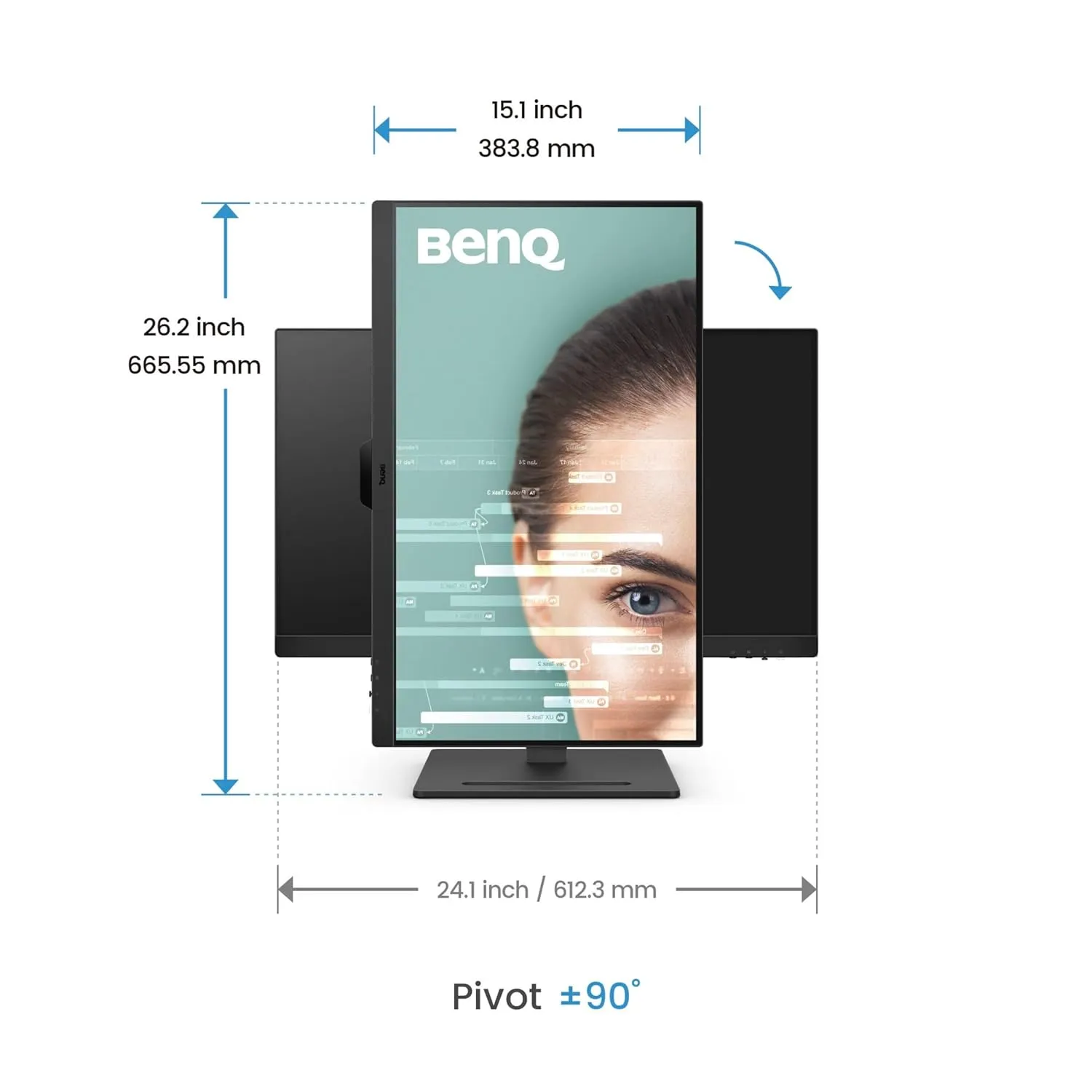 BenQ LED Monitor 27" FHD IPS Panel With 2 HDMI | DP Port (GW2790T) view 9